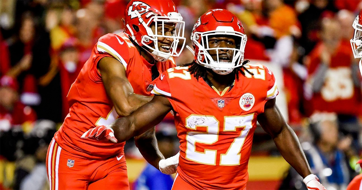 RB Kareem Hunt exploded for 40.10 points in the win.