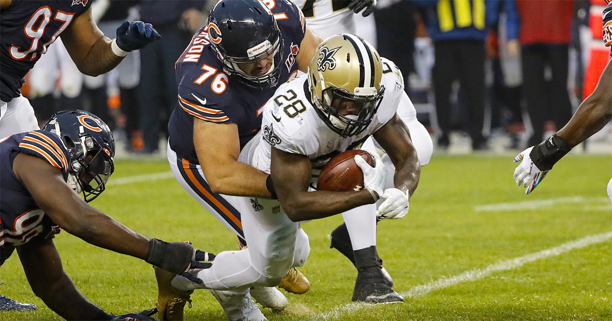 RB Latavius Murray exploded for 37.4 points in place of the absent Christian McCaffrey.