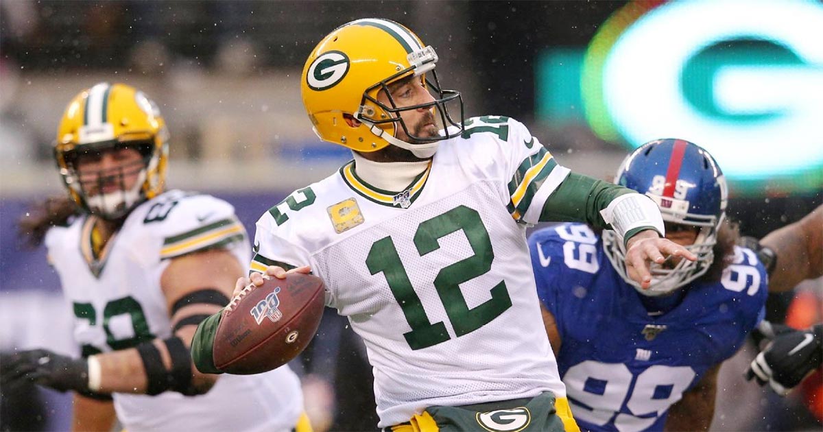 QB Aaron Rodgers scored 28.35 points in Turkey's win.
