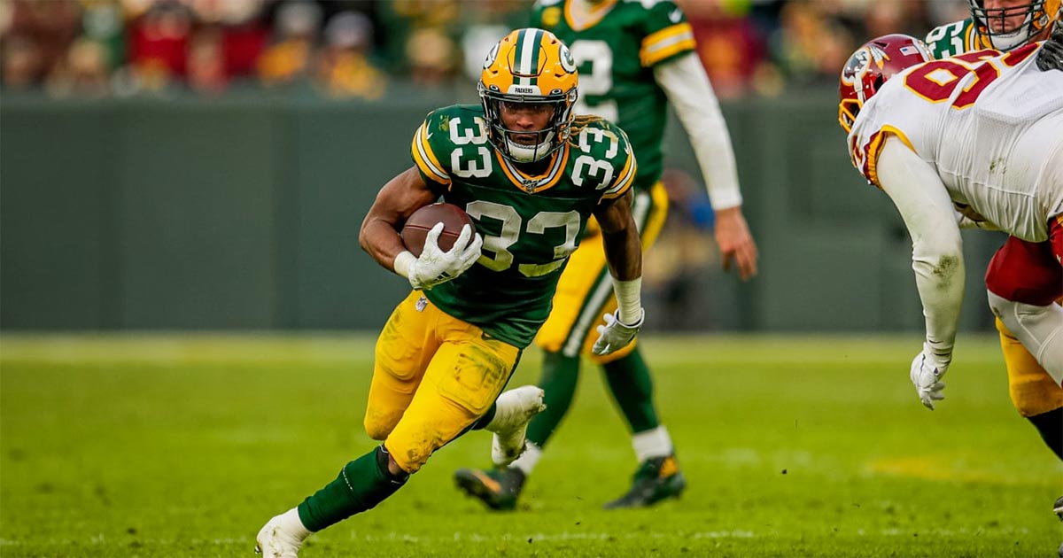 RB Aaron Jones racked up 34.4 points in the victory.