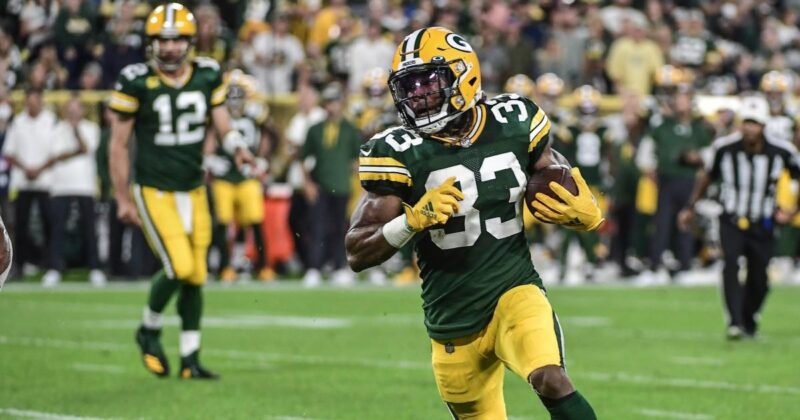 RB Aaron Jones blew up for 44.9 points in Switzerland's victory over Egypt.