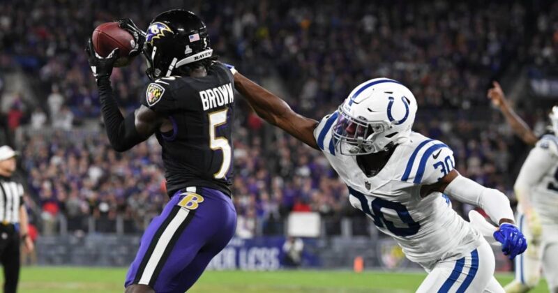 WR Marquise Brown blew up for 38.5 points in Ukraine's close victory.
